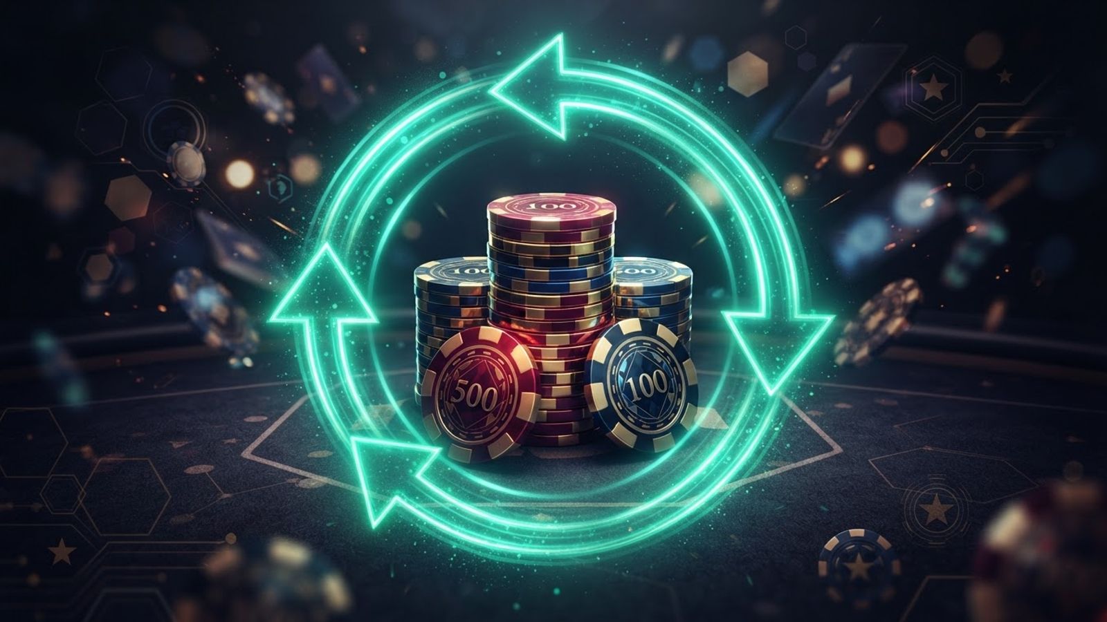 Reload bonus met casino fiches en kaarten