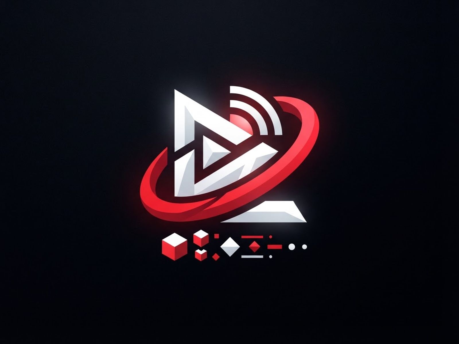 Evolution provider logo op donkere achtergrond